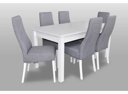Complete Set Dining table 6x Chairs Dining room Ess Group Wood Table Tables 7pcs new