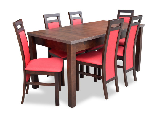 Complete Set Dining table Dining room 6x Chairs Set Ess Group Wood Table Tables 7pcs