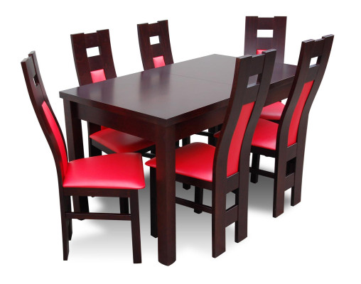 Complete Set Dining table + 6 Chairs Dining room Set Wooden Tables Dining Group Table 7 pieces