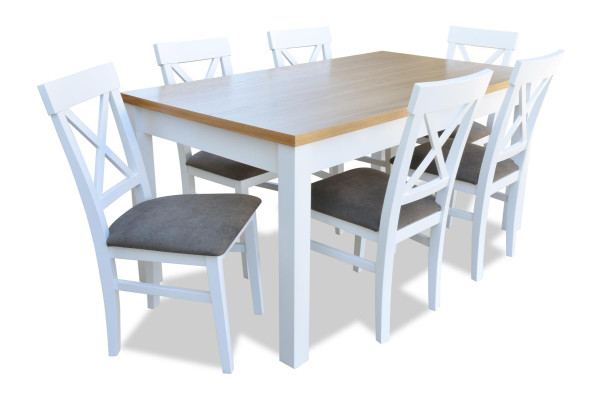 Dining table + 6 Chairs Dining room Set Dining set Classic r Table Tables S18/K64 new