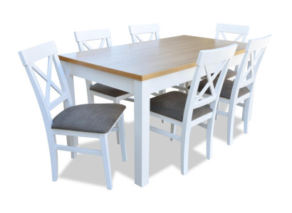 Dining table + 6 Chairs Dining room Set Dining set Classic r Table Tables S18/K64 new