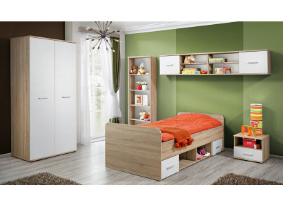 Complete Childrens room Set Bedside table Designer Bed Modern Wardrobe Furniture