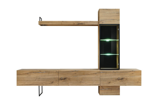 Wall unit Designer Living room Set Lowboard Wall shelf TV Lowboard new Furniture