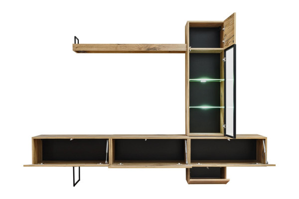Wall unit Designer Living room Set Lowboard Wall shelf TV Lowboard new Furniture