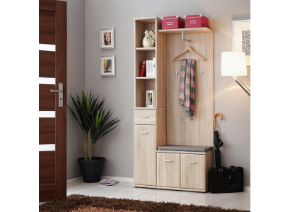 Hallway wardrobe Wardrobe Clothes stand Wood Modern Furniture Coat rack Hallway