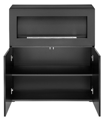 Chest of drawers with built-in fireplace Modern Designer Wardrobe Living room
