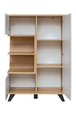 Living room Bookshelf Wood Office cabinet Shelf Luxury Wood Furniture Design
