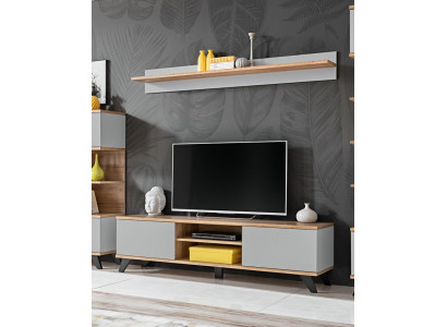 Living room Luxury Suite TV Lowboard Modern Shelf Furniture Wood Designer
