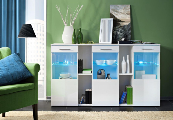 Designer new White Chest of drawers Luxury Living room Modern Wood Furniture