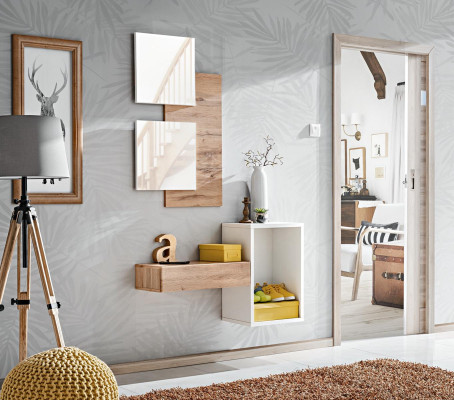 Design Set 4pcs Furnishings Hall Modern Design Wall Shelf new Furniture