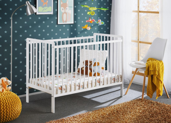 Baby bed Bedroom Childrens bed Furniture Childrens room Designer White Furniture new