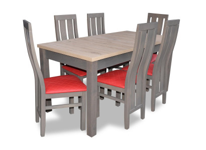 Complete Set Dining table 6x Chairs Dining room Set Ess Group Table Tables 7pcs new