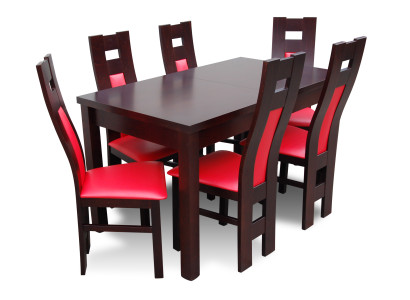 Dining table Table + 6 Chairs Group Dining room Living room Suite