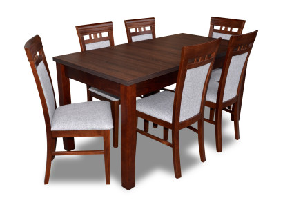 Classic Designer Dining room Suite Wood Table + 6 Chairs Chair Suite