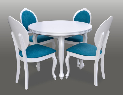 Dining table + 4 Chairs Dining room Set Dining set Classic r Table 5tlg Set Chair new