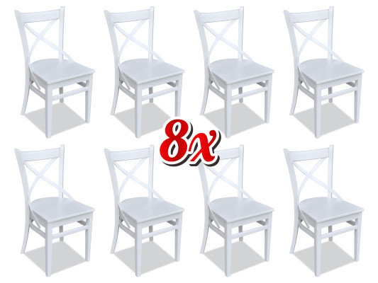 Dining Living Room 8x Chairs new Chair Set Armchair Design Upholstery Lehn Leather Textile