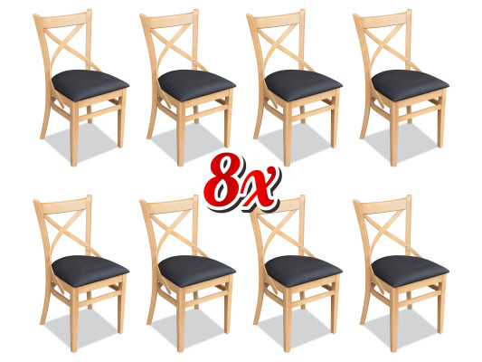 Dining room Restaurant Dining room Design Chair 8x Chairs Set Armchair Gastronomy new