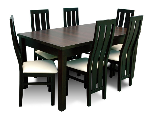 Dining table Dining room Complete Set 6x Chairs Set Ess Group Wood Table Tables 7pcs