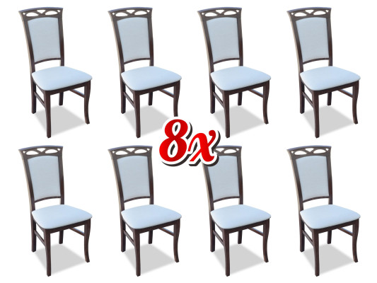 Designer Set Dining room Lehn Upholstery Seat Chairs Suite Complete K12 8x Chair
