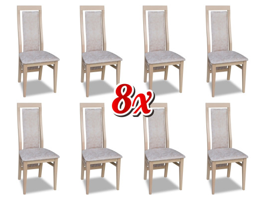 Design 8x Chairs Set Armchair Chair Group Gastronomy new Dining room Kitchen Groups