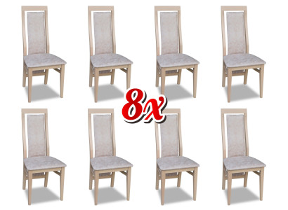 Design 8x Chairs Set Armchair Chair Group Gastronomy new Dining room Kitchen Groups