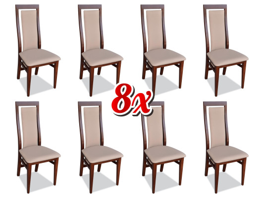 Design 8x Chairs Set Armchair Chair Group Gastronomy new Dining room Kitchen Groups