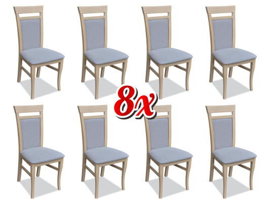 Upholstered Chair Seat Armchair Set Kitchen Chairs Veranda Chair 8x Dining room Solid new
