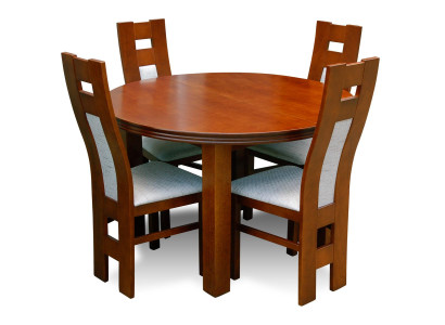 Complete Set Dining table Dining room 4x Chairs Set Ess Group Wood Table Tables 5pcs