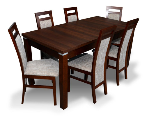 Complete Set Dining table + 6 Chairs Dining room Set Wood Ess Group Tables Table 7pcs