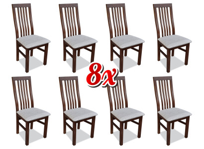Dining room Fabric Furniture Armchair Set 8x Chair Design Armchair Upholstery Chairs Gastro