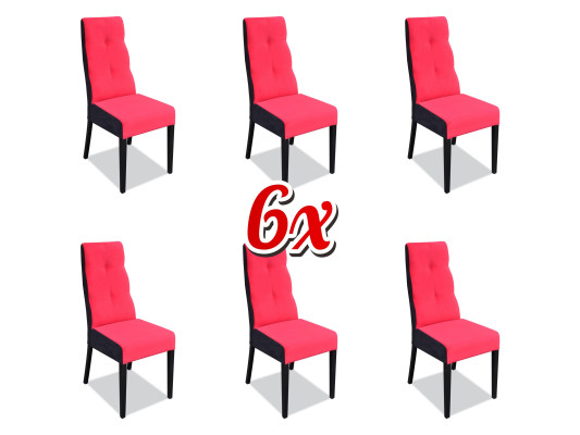 Dining room Chair Suite Armchair Upholstery Design 6x Chairs Group Set Armchair