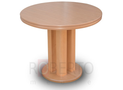Round Table Round Tables Dining room Living room Wood Extendable until