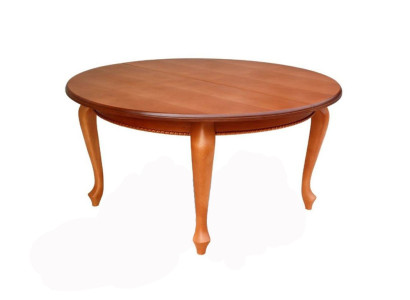 Table Dining table wooden table XXL Conference table Round Decoration S19 RADIUS 150+50 CM