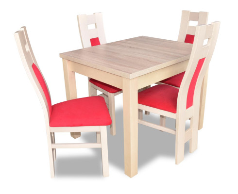 Design Dining room Set Suite 5tlg Wood Furniture Chest of drawers 4x Chair Table Groups new