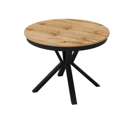 Luxury Dining table Brown Round Table Dining room Wood Design Tables 100 cm