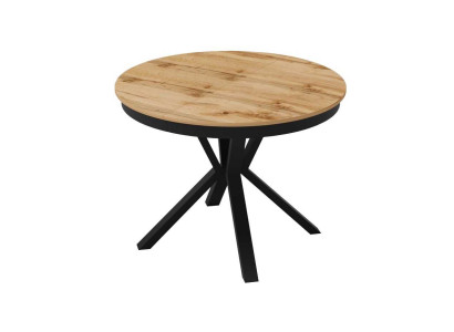 Luxury Dining table Brown Round Table Dining room Wood Design Tables 100 cm