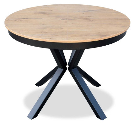 Luxury Dining table Brown Round Table Dining room Wood Design Tables 100 cm