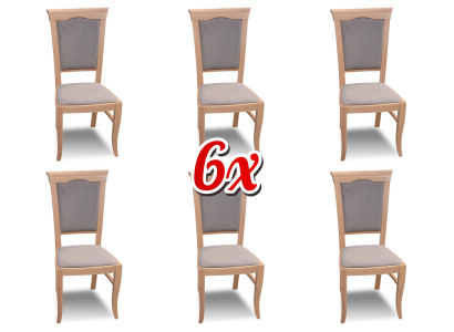 Group Armchair Italian Luxury Furniture Suite Dining room chair Set 6X Chairs new
