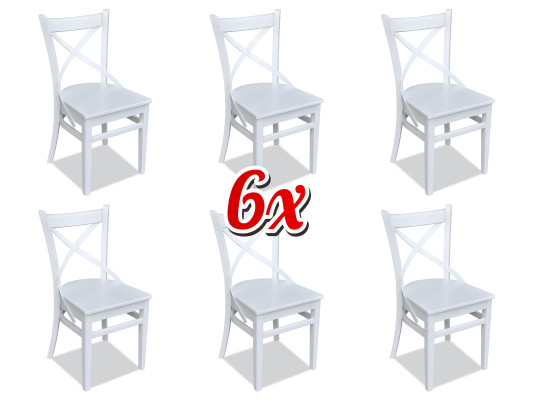 Suite Wood Furniture Sets Dining set Dining room Suite 6x Chair Set Chairs new