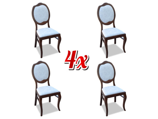 Landhfrom  Chair Set Seat Upholstery Suite Dining room 4x Chairs Lehn Group new