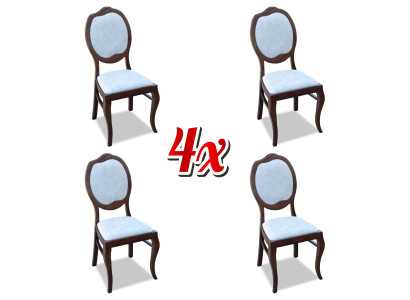 Landhfrom  Chair Set Seat Upholstery Suite Dining room 4x Chairs Lehn Group new