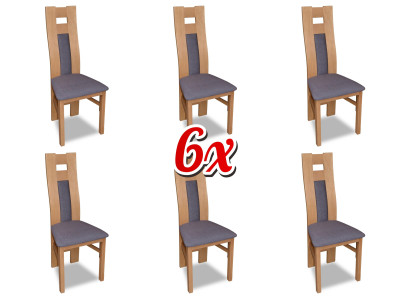Group Fabric Lehn Dining room Restaurant Lehnstuhl Chair 6x Chairs Set Armchair new