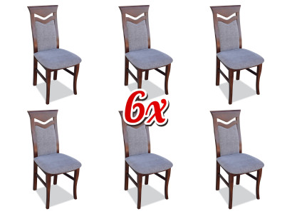 Restaurant Lehn Chair 6x Chairs Upholstery new Modern Dining Room Living Complete Set