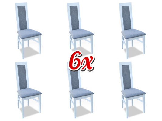 Complete Group Living room 6x Piece new Suite Dining room Chair Set Lehn Chairs