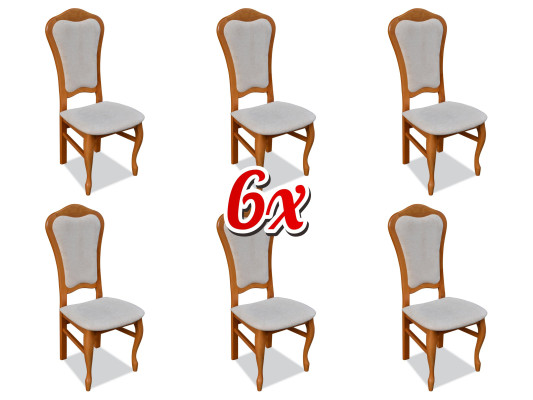 Dining set Chairs 6x Seat Upholstery Set Group new Lehn Chair Restaurant Industry