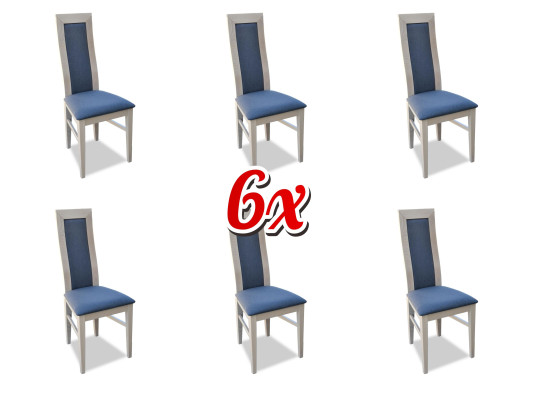Dining room 6x Chair Suite Set Chairs Dining set Dining set Furniture Lehn Group
