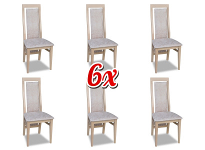 Set Chairs Kitchen Chairs Television Chair 6x Dining room Upholstered chair Textile armchair