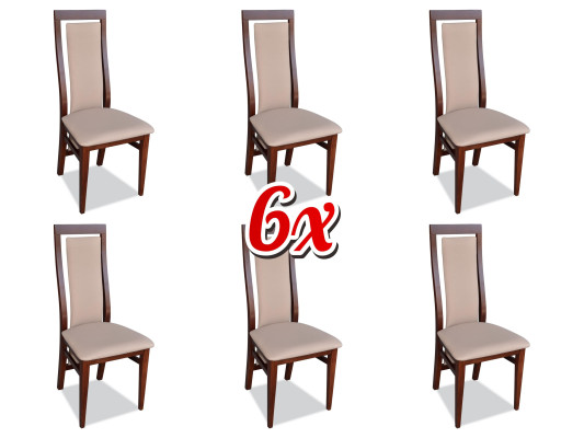 Set Chairs Kitchen Chairs Television Chair 6x Dining room Upholstered chair Textile armchair
