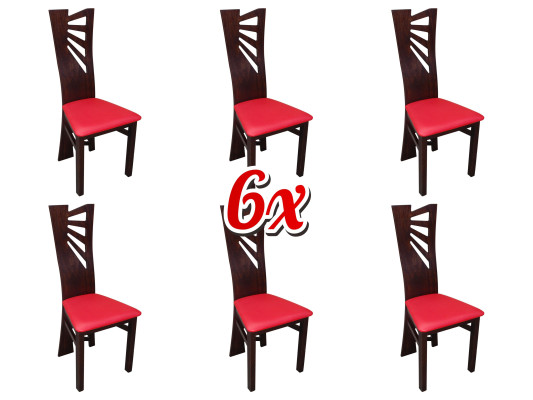 Upholstered armchair Chair Dining room Restaurant Club Group Armchair 6x Lounge Armchair