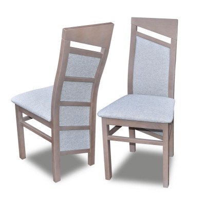 Dining room chair Fabric Upholstery Chair Gastro Dining room Set 6x Solid wood Armchair